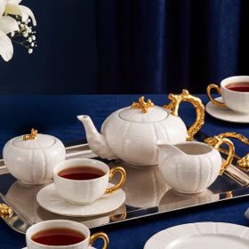 Weimar Royal Pumpkin Beyaz 21 Parça Pasta Takımı