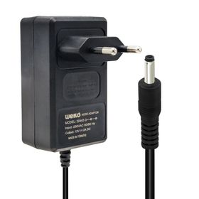 Weko 12 Volt 2 Amper 2.5x0.7 Uçlu Plastik Kasa Priz Tipi Adaptör