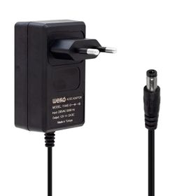 Weko 12 Volt 2 Amper 24 Watt Plastik Kasa 5.5x2.5 Uçlu Priz Tipi Adaptör