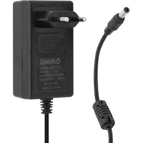 Weko 12 Volt - 3 Amper - 36 Watt 5.5x2.5 Uçlu Plastik Kasa Yerli Üretim Priz Tip Adaptör