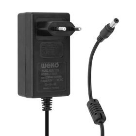 Weko 12 Volt - 3 Amper - 36 Watt 5.5x2.5 Uçlu Plastik Kasa Yerli Üretim Priz Tip Adaptör