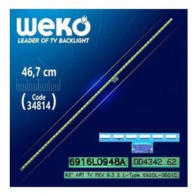 Weko 42 Art Tv Rev 0.3 2 L Type 6920L 0001C 46.7 cm 54 Ledli WK 696 Tv LED Bar