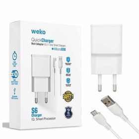 Weko WK-21434 2.1 Amper Telefon Şarj Adaptörü + Micro USB Kablo