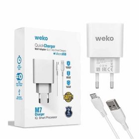 Weko WK-21436 2.1 Amper Telefon Şarj Adaptörü + Micro USB Kablo