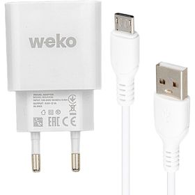 Weko WK-21436 2.1 Amper Telefon Şarj Adaptörü + Micro USB Kablo