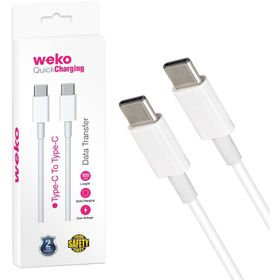 Weko WK-21444 Type-C To Type-C Telefon Şarj Kablosu