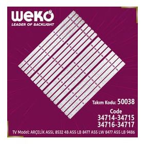 Weko Wkset-5038 16 Adet TV Led Bar