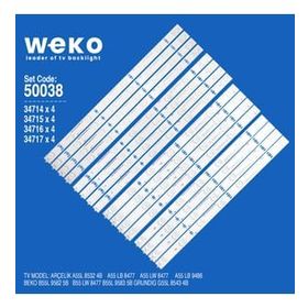 Weko Wkset-5038 16 Adet TV Led Bar