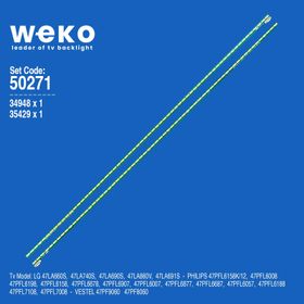 Weko Wkset 5271 34948x1-35429x1 Arçelik-Beko 47 inç TV Bar Led Takımı