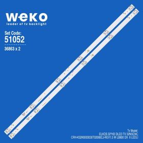 Weko WKSET-6052 36863X2 CRH-K32K6003030T02066CJ-REV1.5 W LB800 DX 2 Adet TV Led Bar