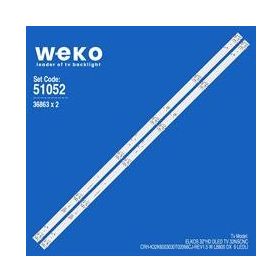 Weko WKSET-6052 36863X2 CRH-K32K6003030T02066CJ-REV1.5 W LB800 DX 2 Adet TV Led Bar