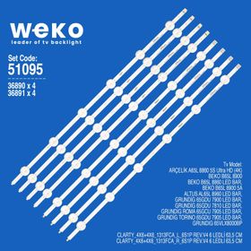 Weko Wkset 6095 36890x4-36891x4 Arçelik 65 inç TV Bar Led Takımı