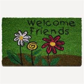 Welcome Friends 30x50 cm Pvc Taban Paspas
