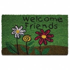 Welcome Friends 30x50 cm Pvc Taban Paspas