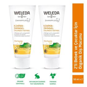 Weleda 2x50 ml Bebek ve Çocuklar İçin Doğal Diş Macunu