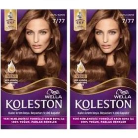 Wella 7/77 Işıltılı Kahve x2 Saç Boyası