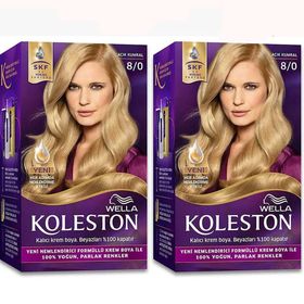 Wella 8/0 Açık Kumral 2 Adet Koleston Kit Saç Boyası