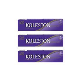 Wella 8/1 Açık Küllü Kumral 3 Adet Tüp Saç Boyası