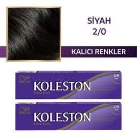 Wella Koleston 2/0 Siyah 50 ml Krem Tüp Saç Boya