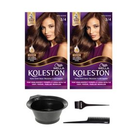 Wella Koleston 3/4 Koyu Kestane 2 Adet Saç Boyası