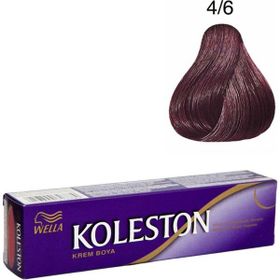 Wella Koleston 4/6 Kızıl Viyole 2 Adet Single Tüp Saç Boyası