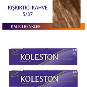 Wella Koleston 5/37 Kışkırtıcı Kahve 2 Adet Single Tüp Saç Boyası