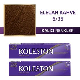 Wella Koleston 6/35 Elegan Kahve 2 Adet Single Tüp Saç Boyası