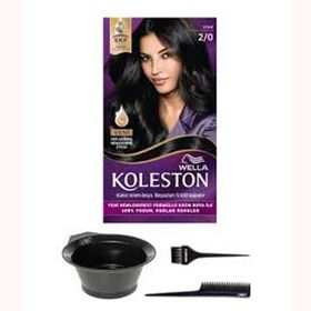 Wella Koleston Kalıcı 2/0 3 Adet Krem Saç Boyası + Saç Boyama Seti