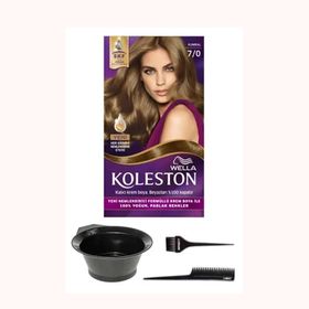 Wella Koleston Kalıcı 7/0 3 Adet Krem Saç Boyası + Saç Boyama Seti