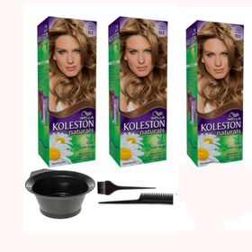 Wella Koleston Kalıcı 7/1 3 Adet Krem Saç Boyası + Saç Boyama Seti