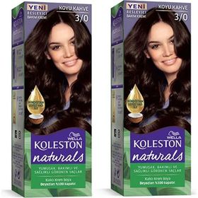 Wella Koleston Naturals 2 Adet 3/0 Koyu Kahve Saç Boyası