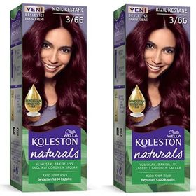 Wella Koleston Naturals 2 Adet 3/66 Kızıl Kestane Saç Boyası