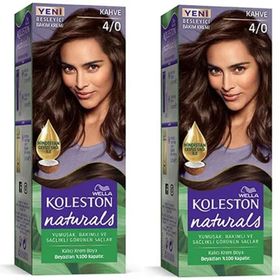 Wella Koleston Naturals 2 Adet 4/0 Kahve Saç Boyası