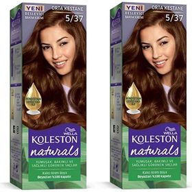 Wella Koleston Naturals 2 Adet 5/37 Orta Kestane Saç Boyası