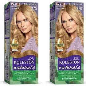 Wella Koleston Naturals 2 Adet 8/0 Açık Kumral Saç Boyası