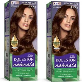 Wella Koleston Naturals 5-73 Altın Kestane 2 Adet Saç Boyası