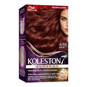 Wella Koleston Supreme 4.66 Sıcak Kızıl Kit Saç Boyası