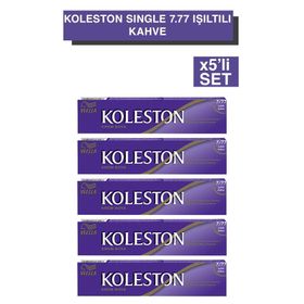 Wella Single 7/77 Işıltılı Kahve 5'li Tüp Saç Boyası