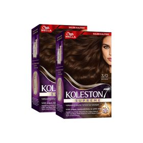 Wella Supreme 3/0 Koyu Kahve 2'li Saç Boyası