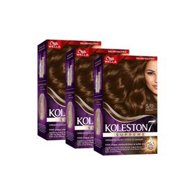 Wella Supreme 5/0 Açık Kahve 3'lü Saç Boyası
