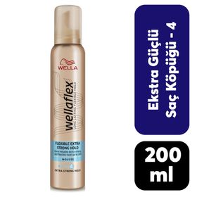 Wella Wellaflex Ekstra Güçlü 200 ml Şekillendirici Saç Köpüğü