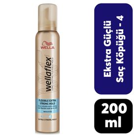 Wella Wellaflex Ekstra Güçlü 200 ml Şekillendirici Saç Köpüğü