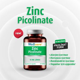 Wellcare Çinko Pikolinat 15 mg 60 Tablet