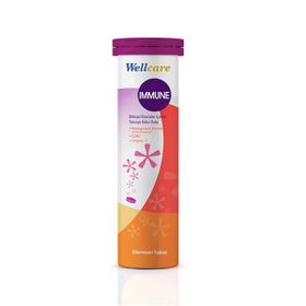 Wellcare Immune Afrika Sardunyası Vitamin C Çinko 15 Efervesan Tablet