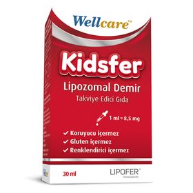 Wellcare Kidsfer Lipozomal Demir 30 ml Damla