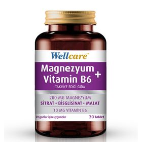 Wellcare Magnezyum Vitamin B6 30 Tablet