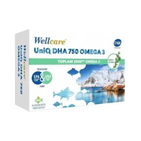 Wellcare Uniq Dha 750 Omega 3 3x30 Kapsül Balık Yağı