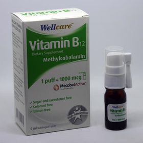 Wellcare Vitamin B12 1000 mcg 2x5 ml Sprey