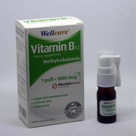 Wellcare Vitamin B12 1000 mcg 5 ml Sprey