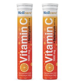 Wellcare Vitamin C Selenyum 15 Efervesan Tablet